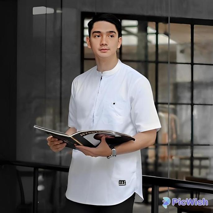 BEST SELLER KOKO KURTA PAKAIAN MUSLIM SLETING ( ZIPER ) LENGAN PENDEK TOYOBO PREMIUM HALUS MUDAH MEN