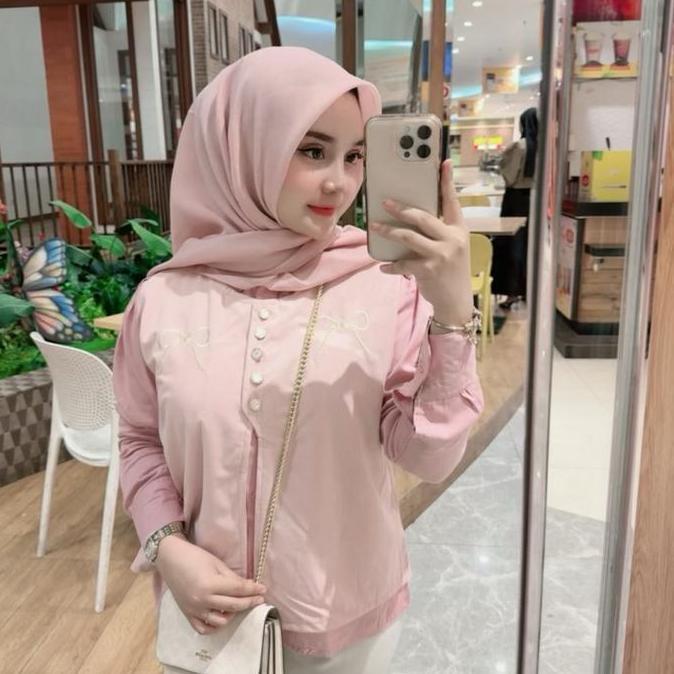 BEST SELLER MEISYA KEMEJA SEMI VEST BORDIR PITA KOREAN STYLE