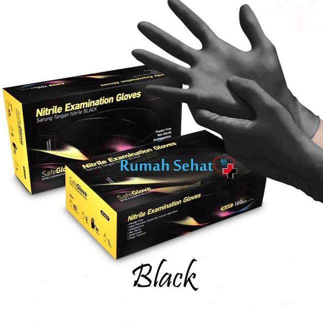 Sarung Tangan Latex Hitam Sarung Tangan Karet Nitrile