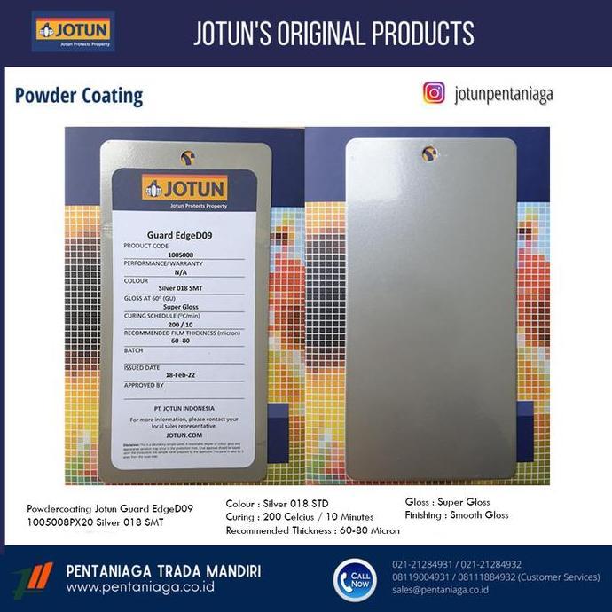 Wrnawrni- Powder Coating Jotun 1005008 Silver 018 Smooth Gloss