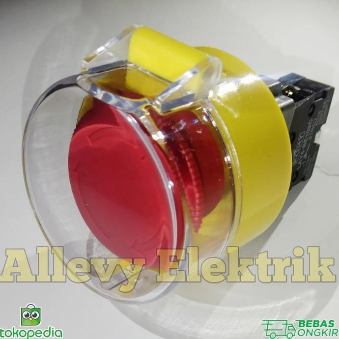 Autonix- Emergency Stop Push Button 22Mm & Pelindung Emergency Push Button