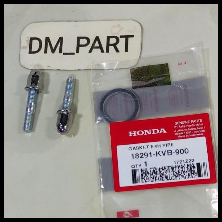 HOT DEAL PAKING PACKING GASKET KNALPOT KENALPOT K0J KOJ BAUT MUR HONDA GENIO BEAT DELUXE LED SCOOPY 