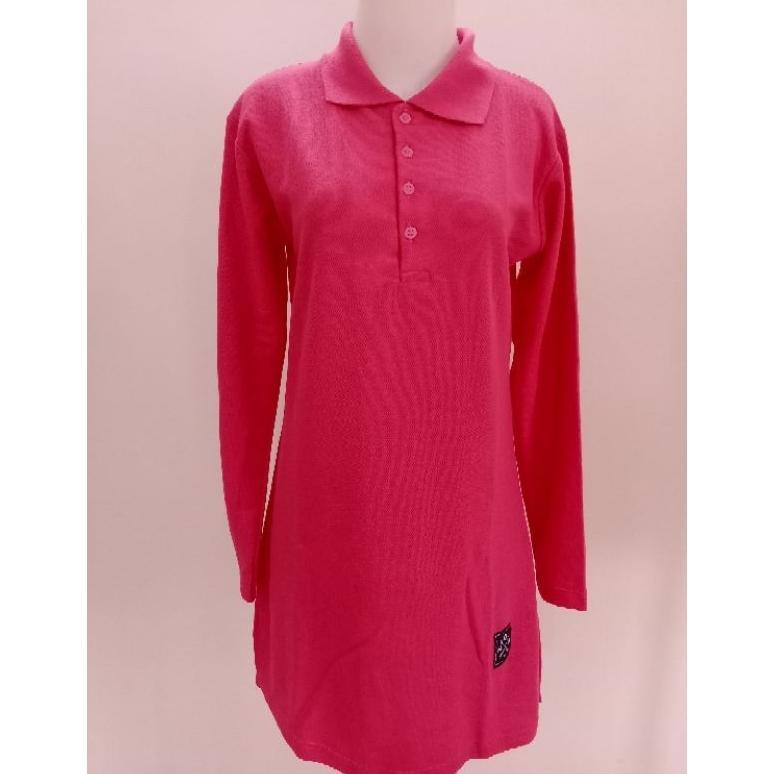 Termurah Kaos Couple Krah Polo Pink Magenta Cowo Dan Cewe Tunik Muslimah Busui Friendly