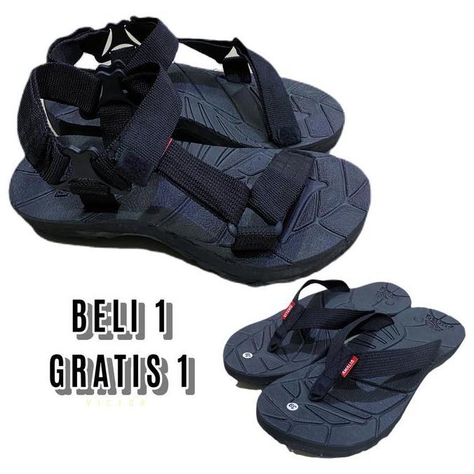 FREE ONGKIR SANDAL GUNUNG PRIA WANITA UPPER POLYSTER WEBBING+UNIVERSAL STRAPPING - UKURAN JUMBO SIZE