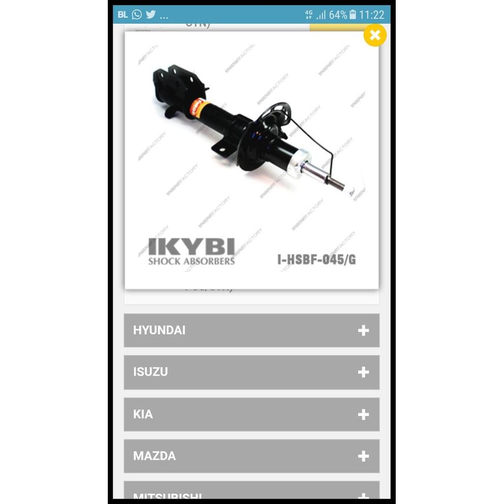 HOT DEAL SOKBEKER SHOCKBREAKER MOBILIO BRIO DEPAN IKYBI PERBUAH 