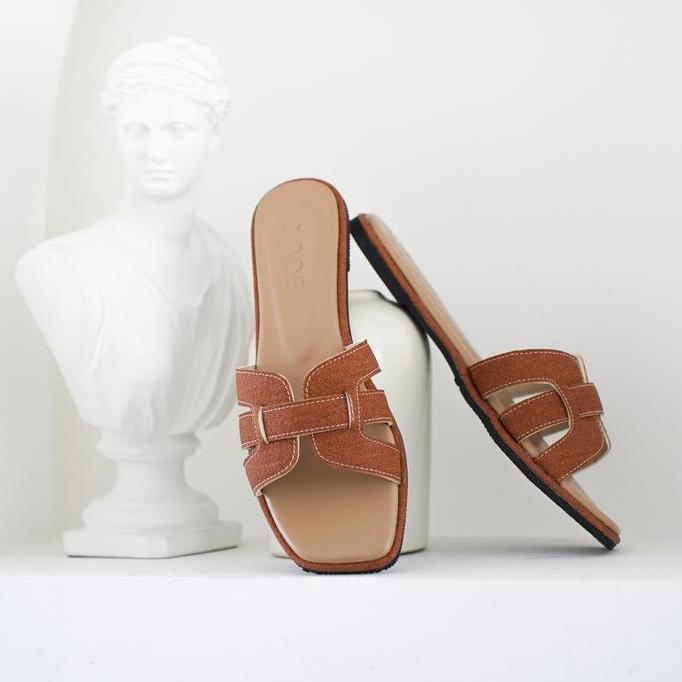 DISKON ZODE CHARLA SANDALS - BASIC SENDAL WANITA FLAT