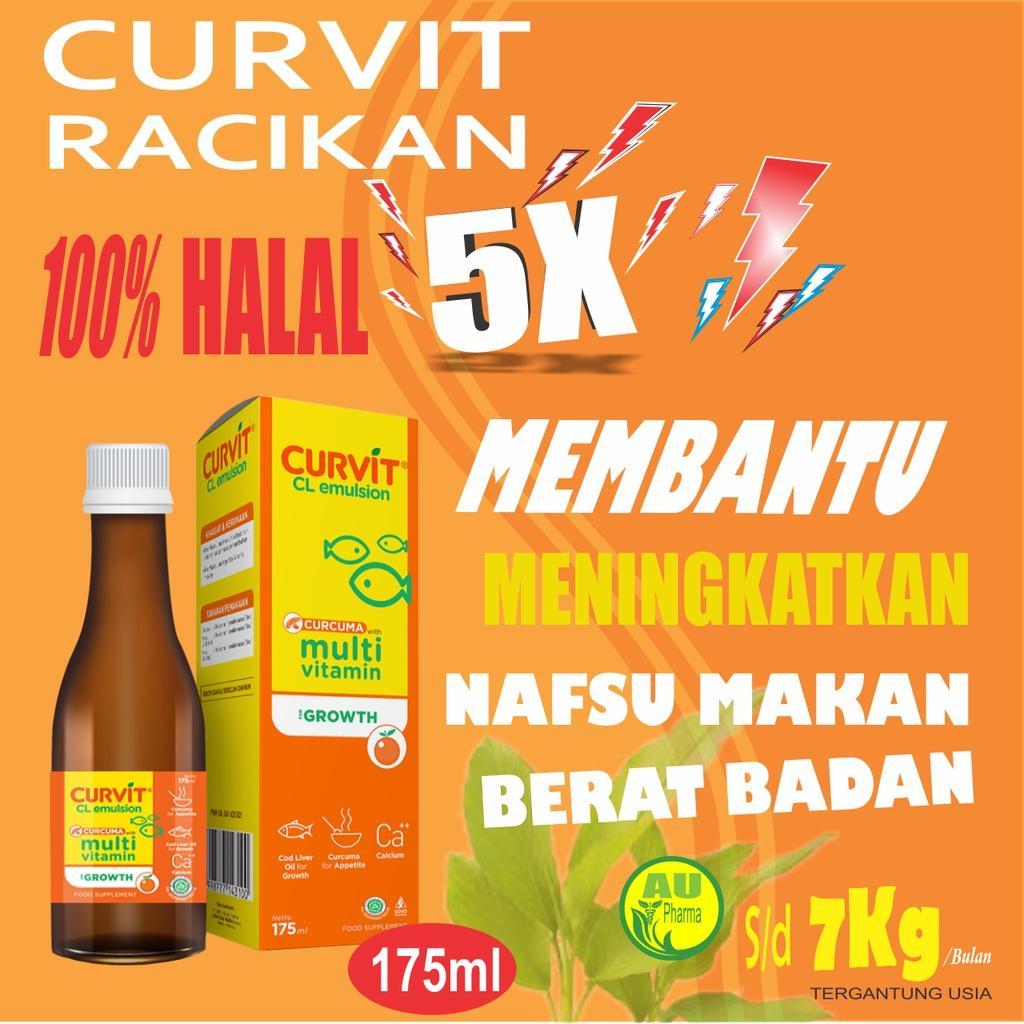 Curvit Cl Emulsion Plus Racikan Obat Penggemuk Badan Permanen Dewasa Dan Anak Penambah Berat Badan