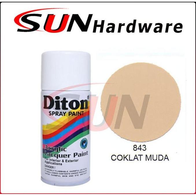 Wrnawrni- Pilox Diton 300 Cc Coklat Muda 843 Pilox Pylox Cat Semprot Solid Brown