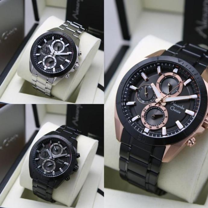 JAM TANGAN PRIA ALEXANDRE CHRISTIE AC 6581 AC6581 STAINLESS ORINAL