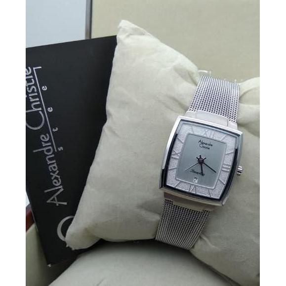 jam tangan pria alexandre christie AC 8329LD FULL SILVER