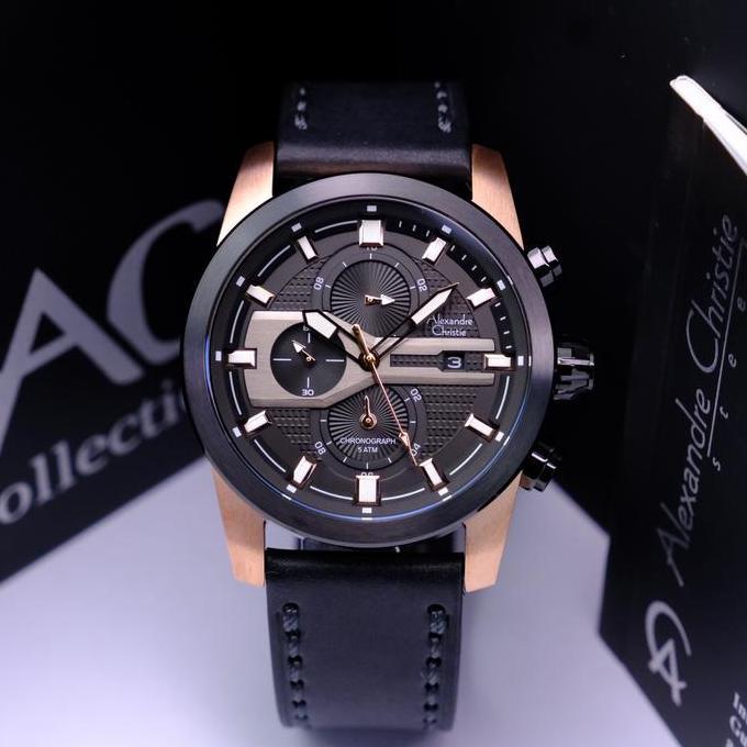 ALEXANDRE CHRISTIE AC 6562 BLACK ROSEGOLD PRIA. ORINAL