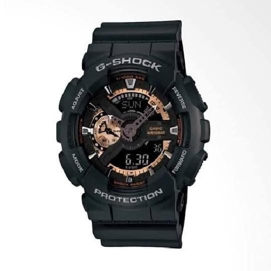 Jam Tangan Pria Casio G-Shock Black Rose Gold GA-110RG-1ADR