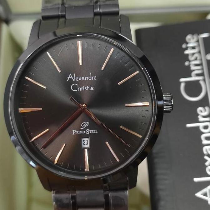 Jam Pria Ori Alexandre Christie Ac 1028 MD All Stainless