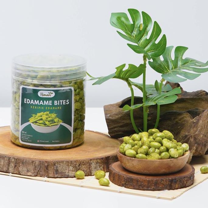 Keripik Kacang Edamame Renyah Krispi Cemilan Sehat by Himari Snack BISA GRAB