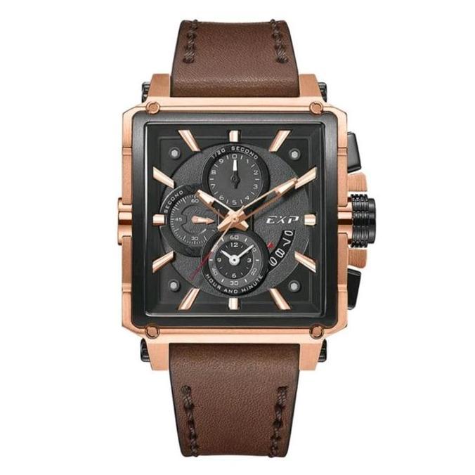 Jam Tangan Pria Expedition 6618 E 6618 Leather Orinal