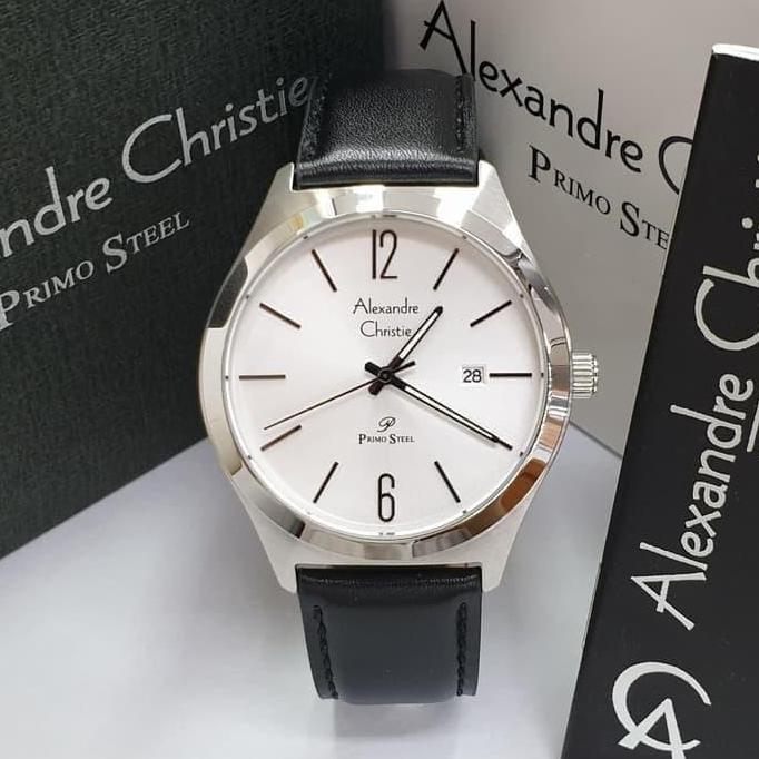 Jam Tangan Pria Alexandre Christie AC1009 Kulit