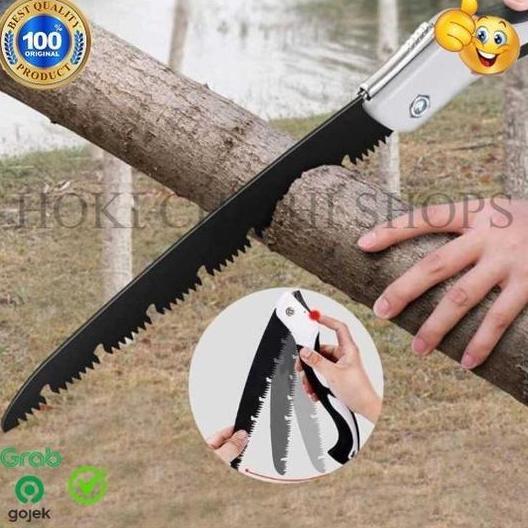 PROMO Gergaji Lipat Pohon Dahan Kayu Teknologi Baja Jepang Kuat Sangat Tajam ORIGINAL CC