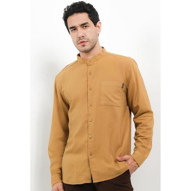 Hush Puppies Kemeja Pria Quinoa Brown