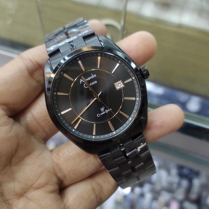 Jam Tangan PRIA ORINAL Alexandre Christie Ac 8578 MD Stainless