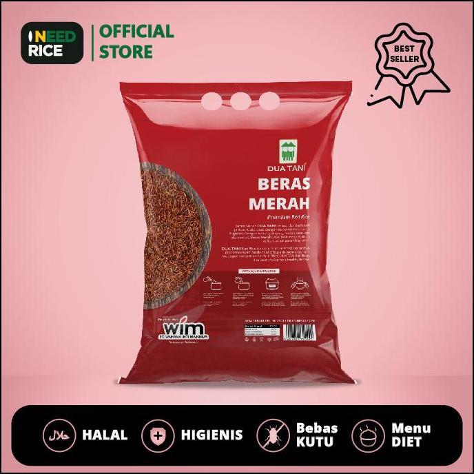 Beras Merah 5Kg Dua Tani - HALAL