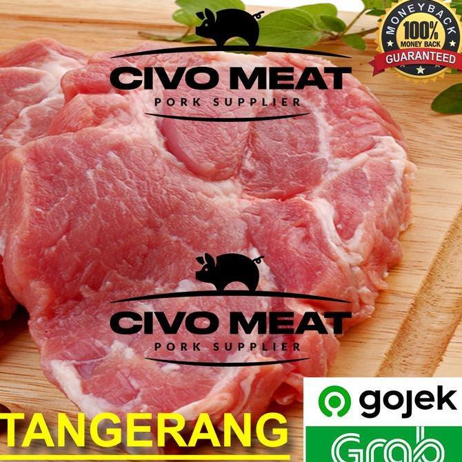 Civo Meat Daging Babi Bagian Kapsim 1 Kg PORK ARM ROAST - Non Halal Cocok untuk Cha Sio Bakso Sate B
