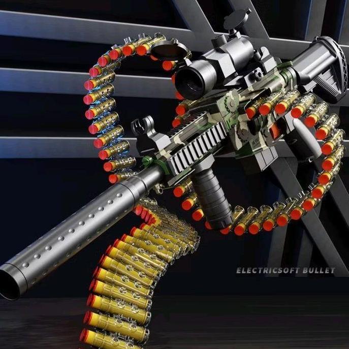 Mainan Anak Tembak Tembakan M4A1 Toy  Aman dengan Peluru Busa - Senapan tembak tembakan keseruan ana