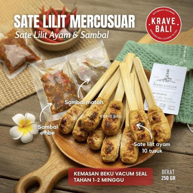 Sate Lilit Ayam Mercusuar & Sambal Khas Bali Asli - Krave Bali