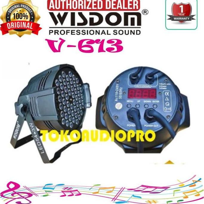 BEBAS ONGKIR - Wisdom V613 Led Par 54 Par Led 54 Full Colour