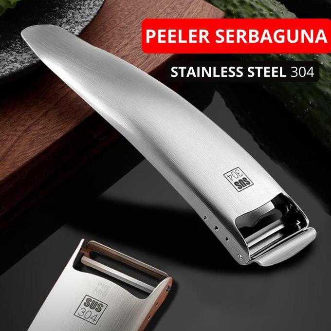PREMIO Parutan Peeler Alat Kupas Pengupas Buah Kentang Sayur Serbaguna