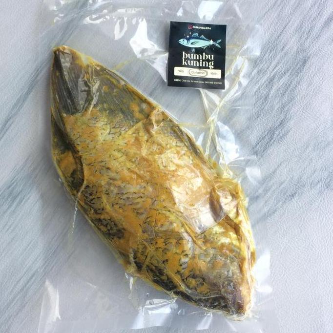 Eko_Storebookck - Ikan Gurame Ungkep Bumbu Kuning Gurih Vakum Frozen Siap Goreng 1 Ekor