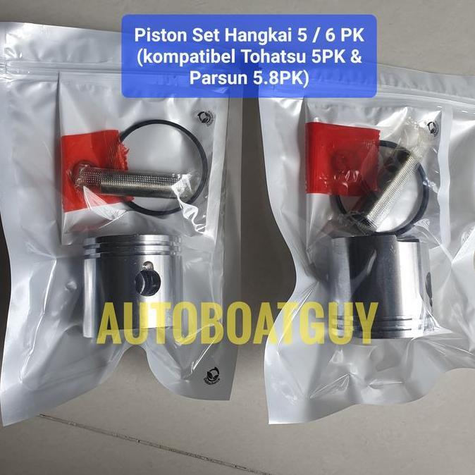 Piston Set HANGKAI 5 / 6 PK ( Kompatibel Tohatsu 5PK & Parsun 5.8 PK )