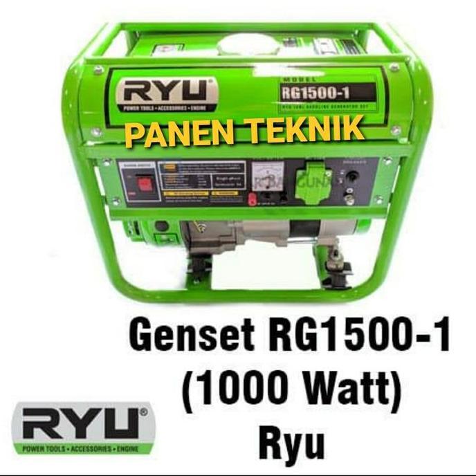 Generator Listrik Ryu Rg1500-1 Genset 1000 Watt