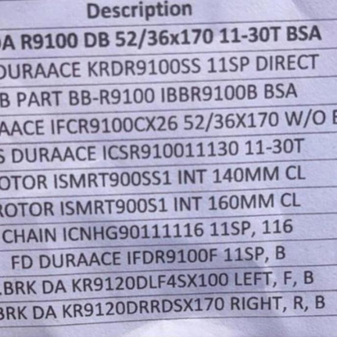 Groupset Shimano Dura Ace R9120