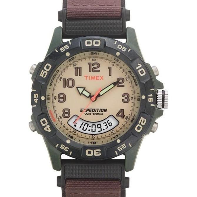 Timex T45181 Men's Expedition Combo Brown Watch Orinal