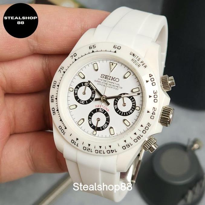 Mod Seiko Daytona Panda Ultra lhtweht Polymer Resin New Case