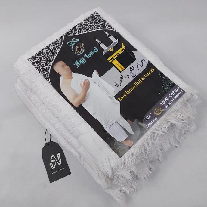 Kain Ihrom Haji Umroh Dewasa, Ihrom Jumbo, Ihrom Katun 100%.