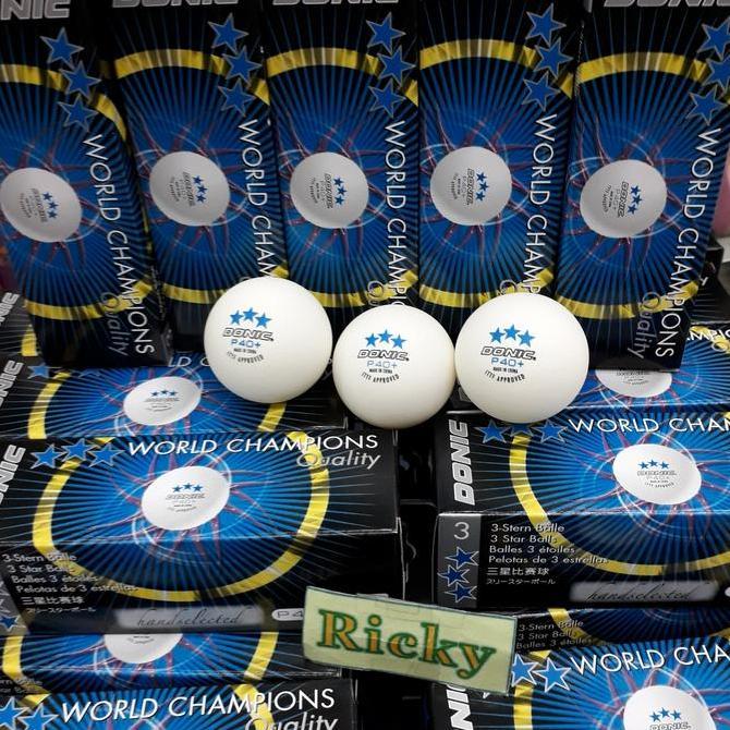 BOLA PINGPONG DONIC 40+ 3 STAR / BOLA TENIS MEJA DONIC 40+ DONIC
