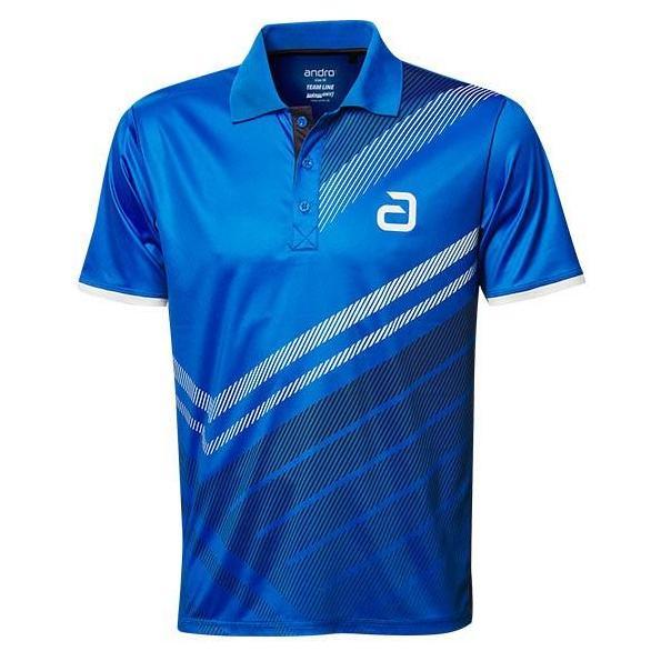 Kaos Shirt Tenis Meja Pingpong Andro Liska Black Blue