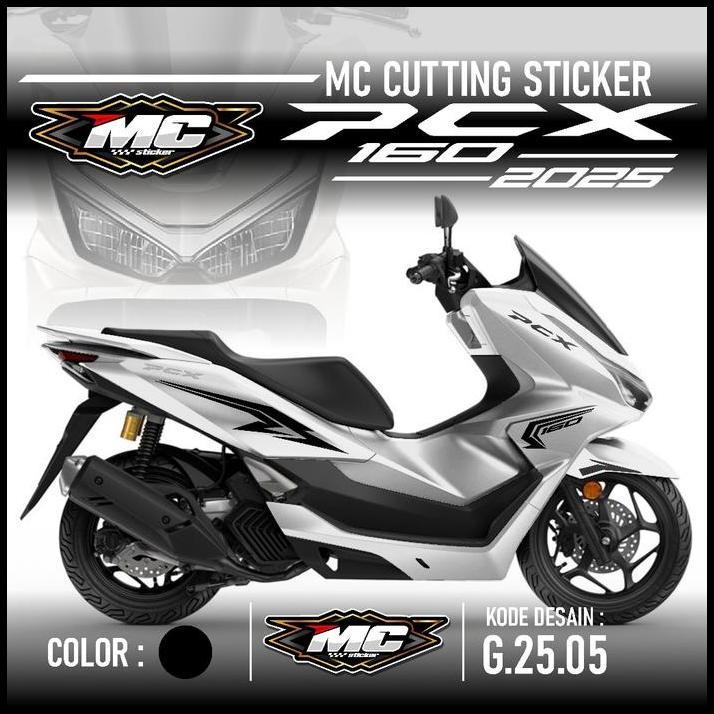 TERLARIS (PREMIUM) CUTTING STICKER STRIPING PCX 160 NEW 2025 - AKSESORIS MOTOR STIKER HONDA PCX 160 