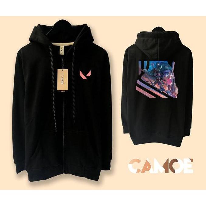 Jaket Hoodie Zipper Gaming Valorant Dimension