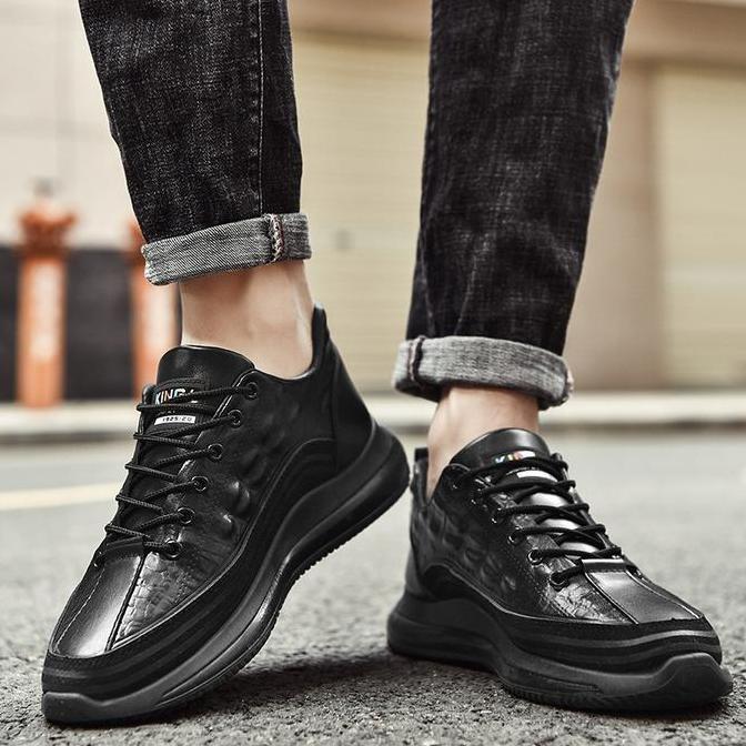 BEST SELLER SEPATU KULIT PRIA KERJA SNEAKERS COWOK CASUAL KULIAH ORIGNAL IMPORT