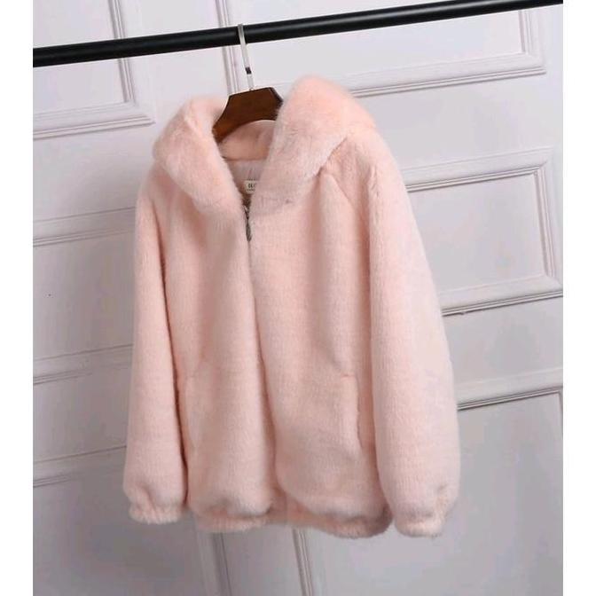 Limited Switer Jaket Bulu  Serpa Dewasa Winter Hodie Bolak Balik Pria/Wanita Outer Blazer Korea Casu
