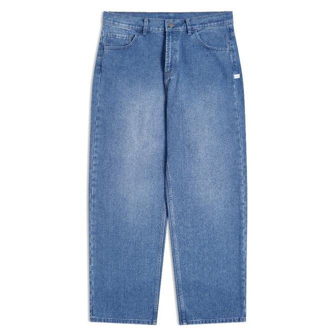 Familias - Washed Mid Blue Denim Pants - Deyu Bl