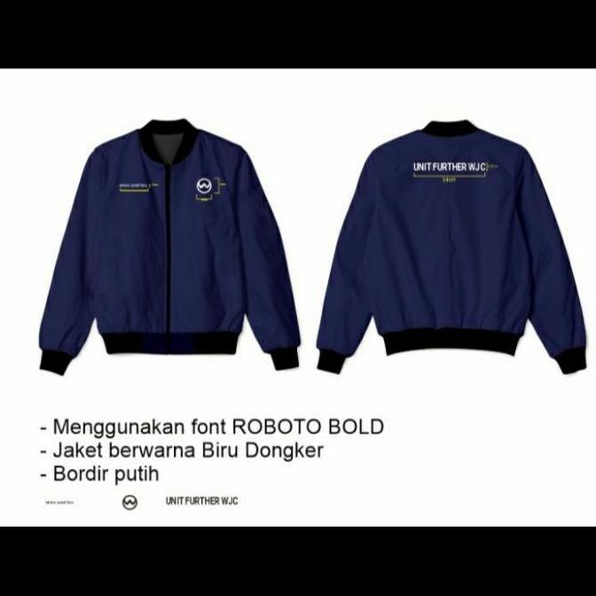Jaket Custom Satuan Bordir Jaket Bomber Custom