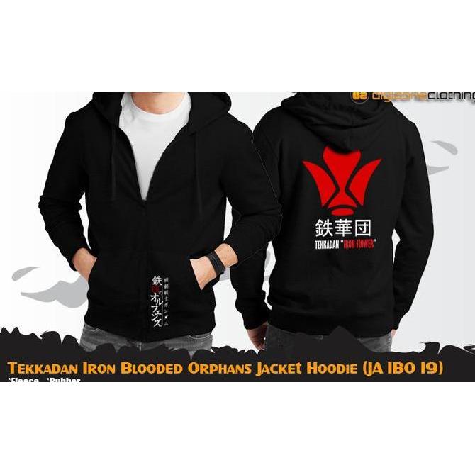 Jaket Gundam Tekkadan Iron Blooded Ohans Hoodie JA IBO 19