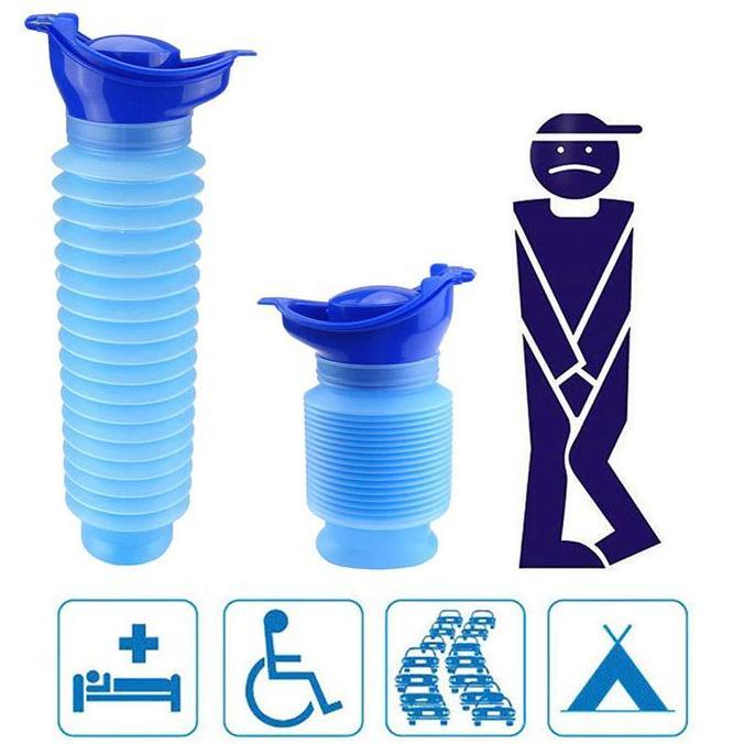 TERBARU Pispot Portable Travel Pria Wanita Dewasa Anak-Anak Botol Tempat Pipis Lipat BISA GOSEND