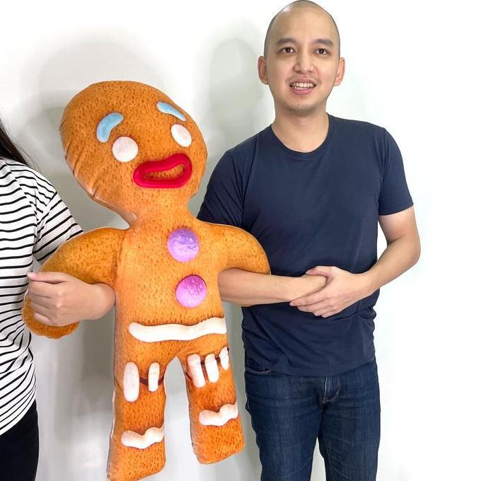 Boneka Gingerbread Man Man Besar Manusia Jahe Jumbo Kado Natal Xmas