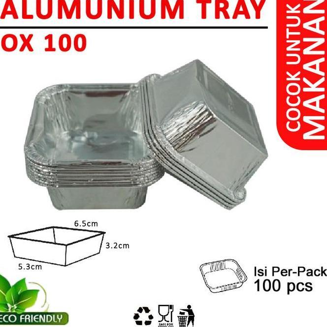 Alumunium Foil Cup Ox 100 Alumunium Foil Tray Kotak Alumunium Isi 100 Ox 100 Alumunium Foil