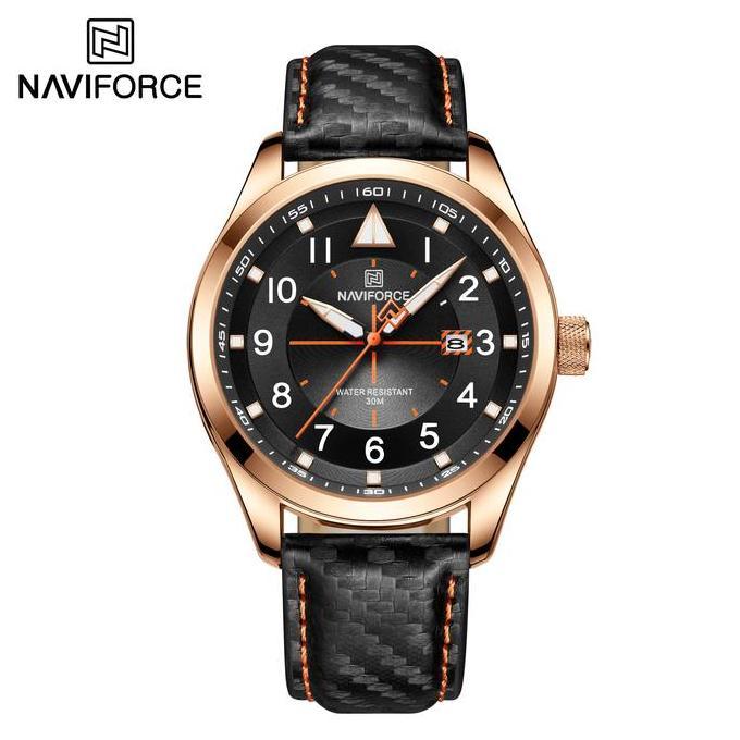 Jam Tangan Pria Navi Force Original Tahan Air Quartz 8022Rgb