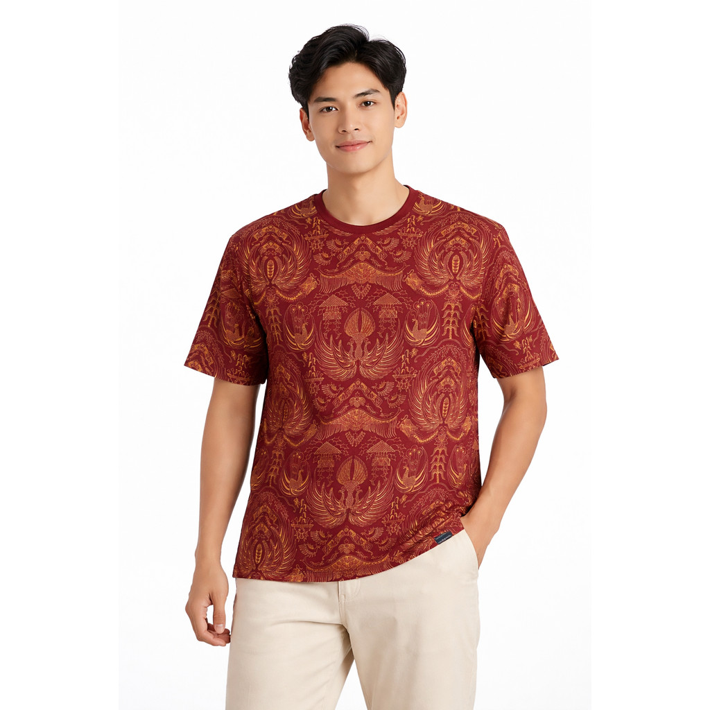 Kaos Batik Klasik Yogyakarta Premium Exclusive Ethnic Wear / Soft Touch Cotton Bamboo 30s / Ron Ando